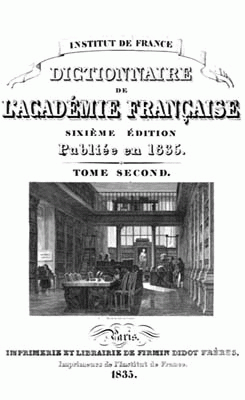 1835 dictionnaire
