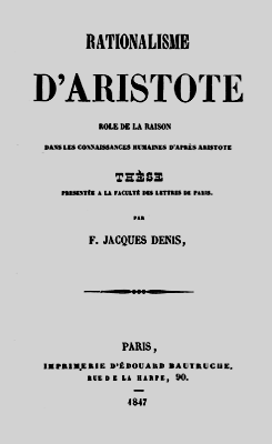 1847.Denis.Rationalisme.Aristote