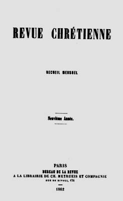 1862 revue chretienne