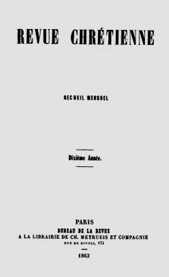 1863 revue chretienne