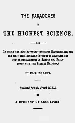 1883 paradoxex eliphas levi