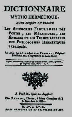 1758 Dictionnaire mytho hermétique