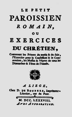 1788 paroissien romain