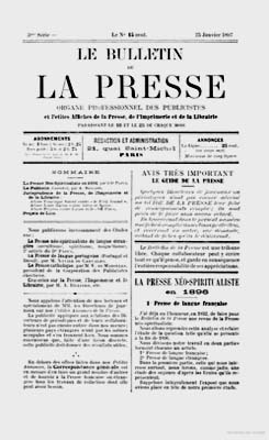 1897.Le Bulletin de la presse 1