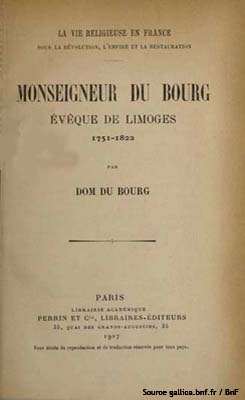 1907.Monseigneur Du Bourg