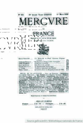 1920.Mercure de France n521