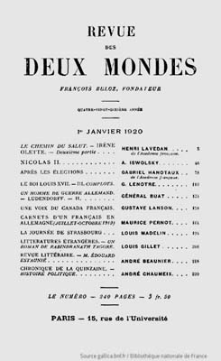 1920.Revue des deux mondes t55