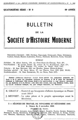 1969.Bulletin de la Société dhistoire Société dhistoire