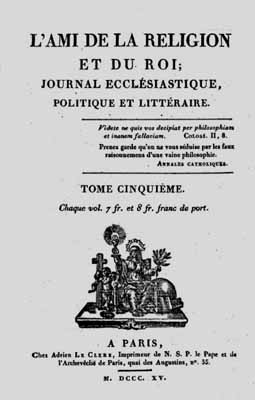 1815 ami religion roi