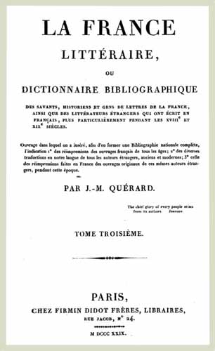 1829 querard france litteraire