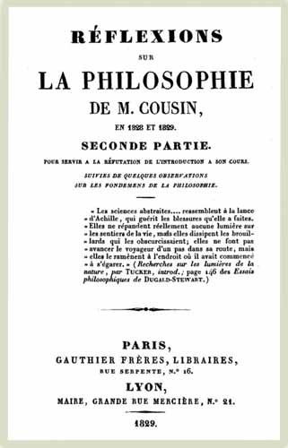 1829 reflexions philo cousin