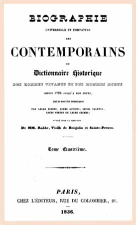 1836 biographie contemporains