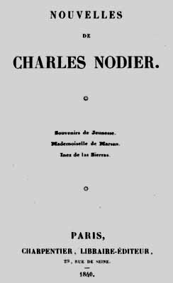 1840 nodier nouvelles