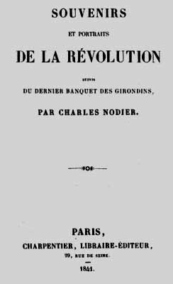 1841 Nodier souvenirs