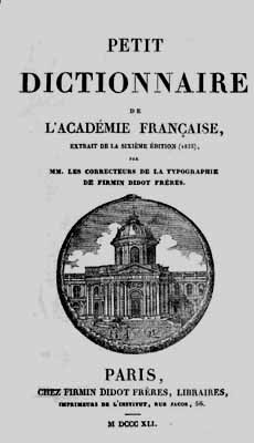 1841 dictionnaire academie