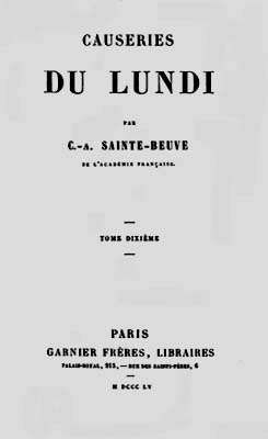 1855 Causeries du lundi T10