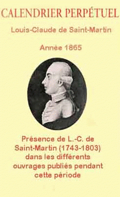 Calendrier perpetuel 1865