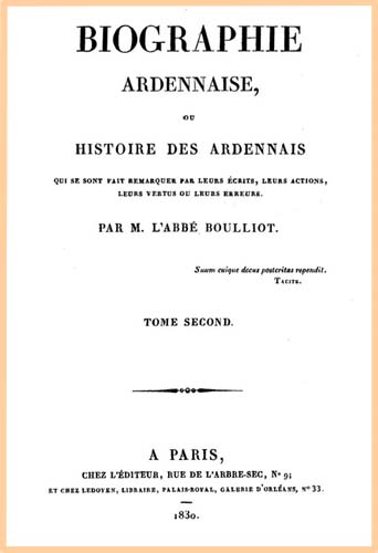 biographie ardenaise