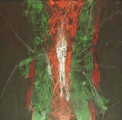 Sans titre, huile et cire sur bois Anca 02