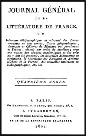 journal general 1801