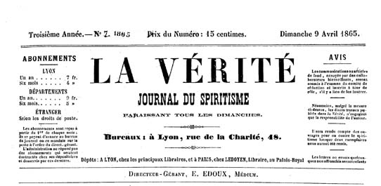 La Vérité, journal du Spiritisme - Madame Guyon La Vérité, journal du Spiritisme - Madame Guyon